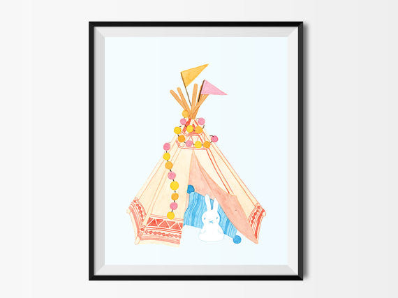 Teepee 8x10 Art Print