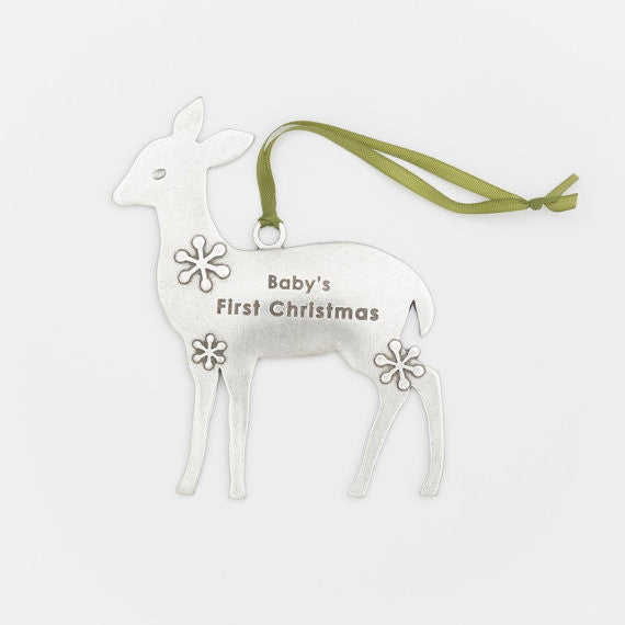 Deer Ornament "Baby's First Christmas"