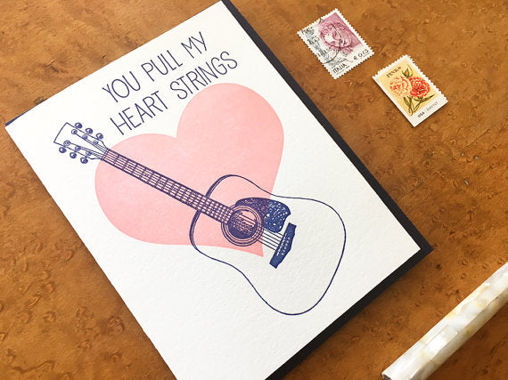 You Pull My Heart Strings Greeting Card