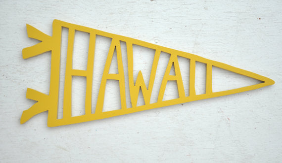 Hawaii Wooden Cut Out