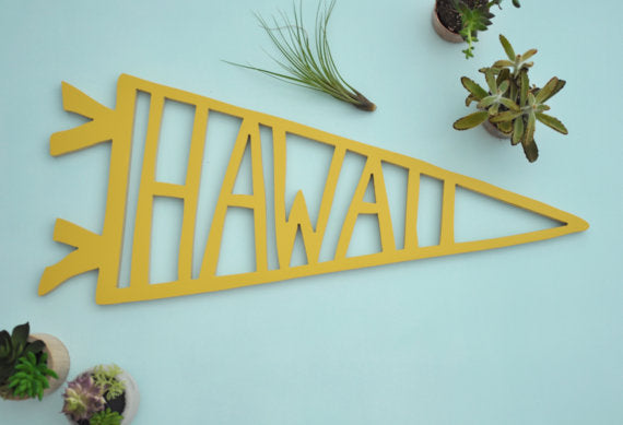 Hawaii Wooden Cut Out
