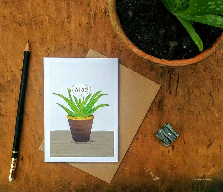 Aloe Greeting Card