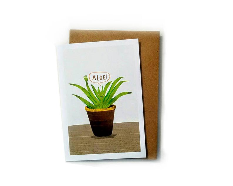 Aloe Greeting Card