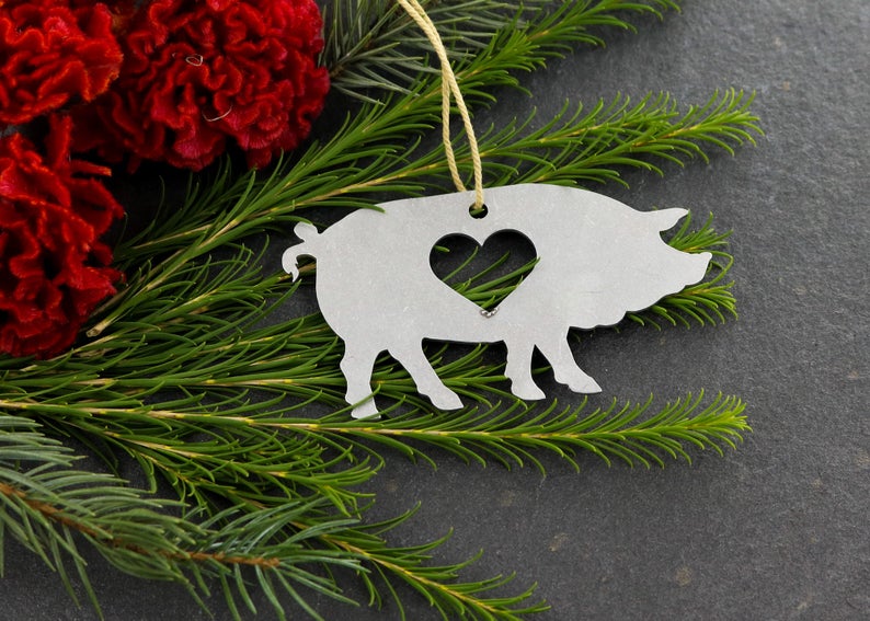 Pig Metal Ornament