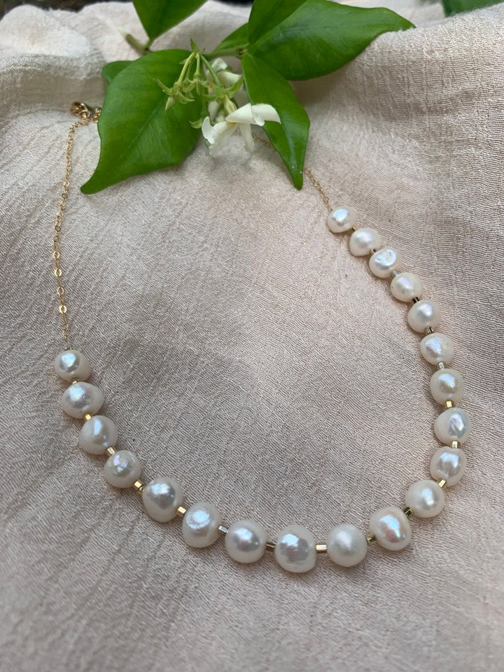 Beaded Pearl Necklace