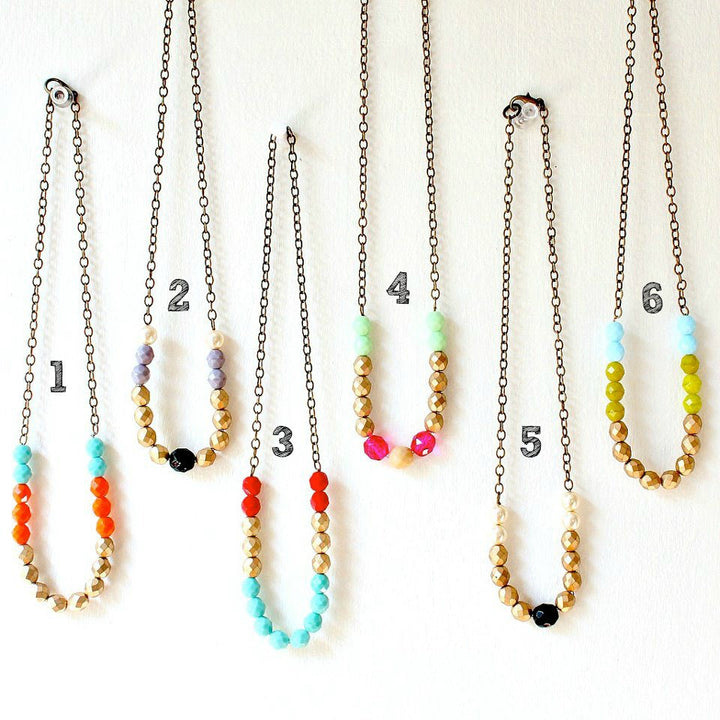 Colorful Bead Layering Necklace