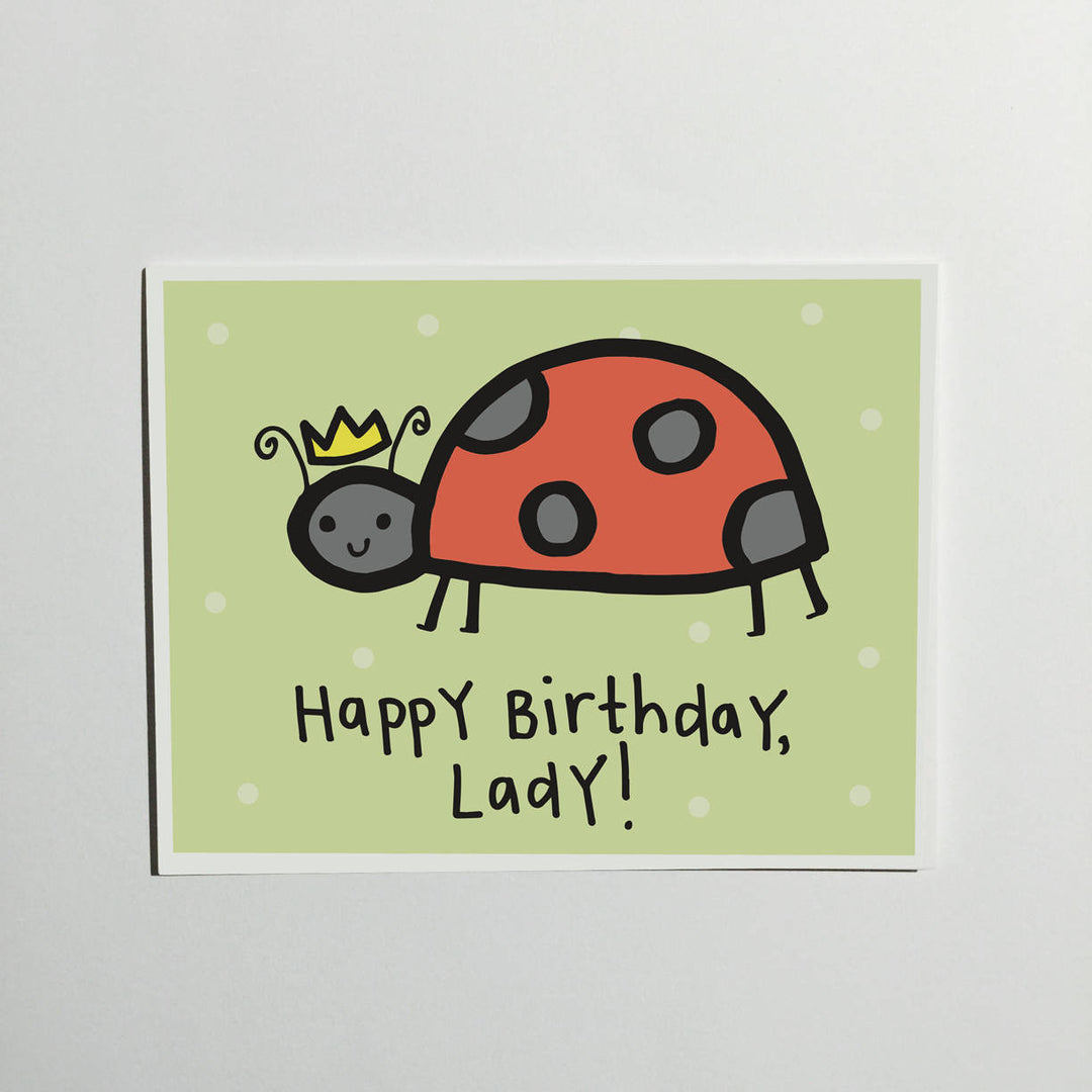 Happy Birthday Lady Greeting Card