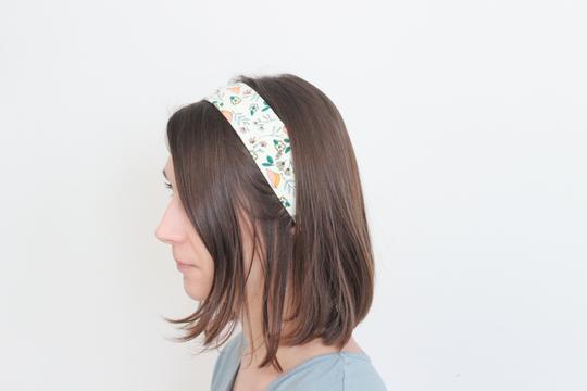 Organic Cotton Headband - Wild Feathers and Flowers