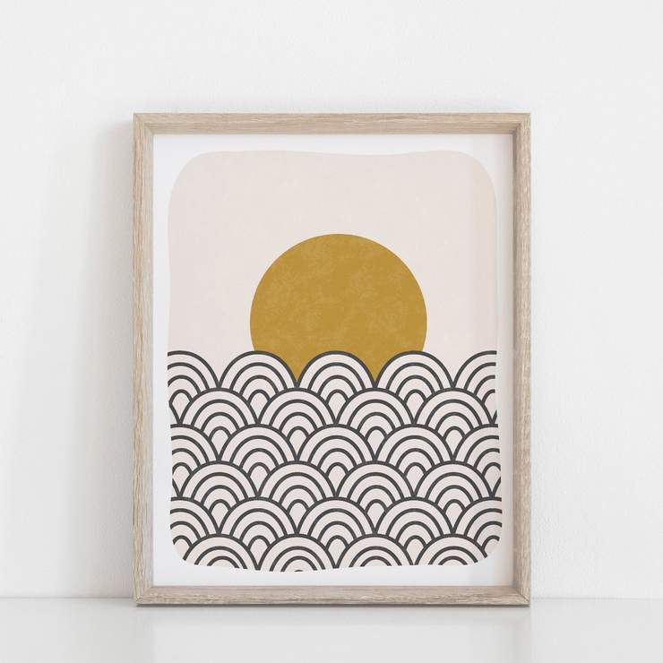 11x14 Art Print - Sun & Waves