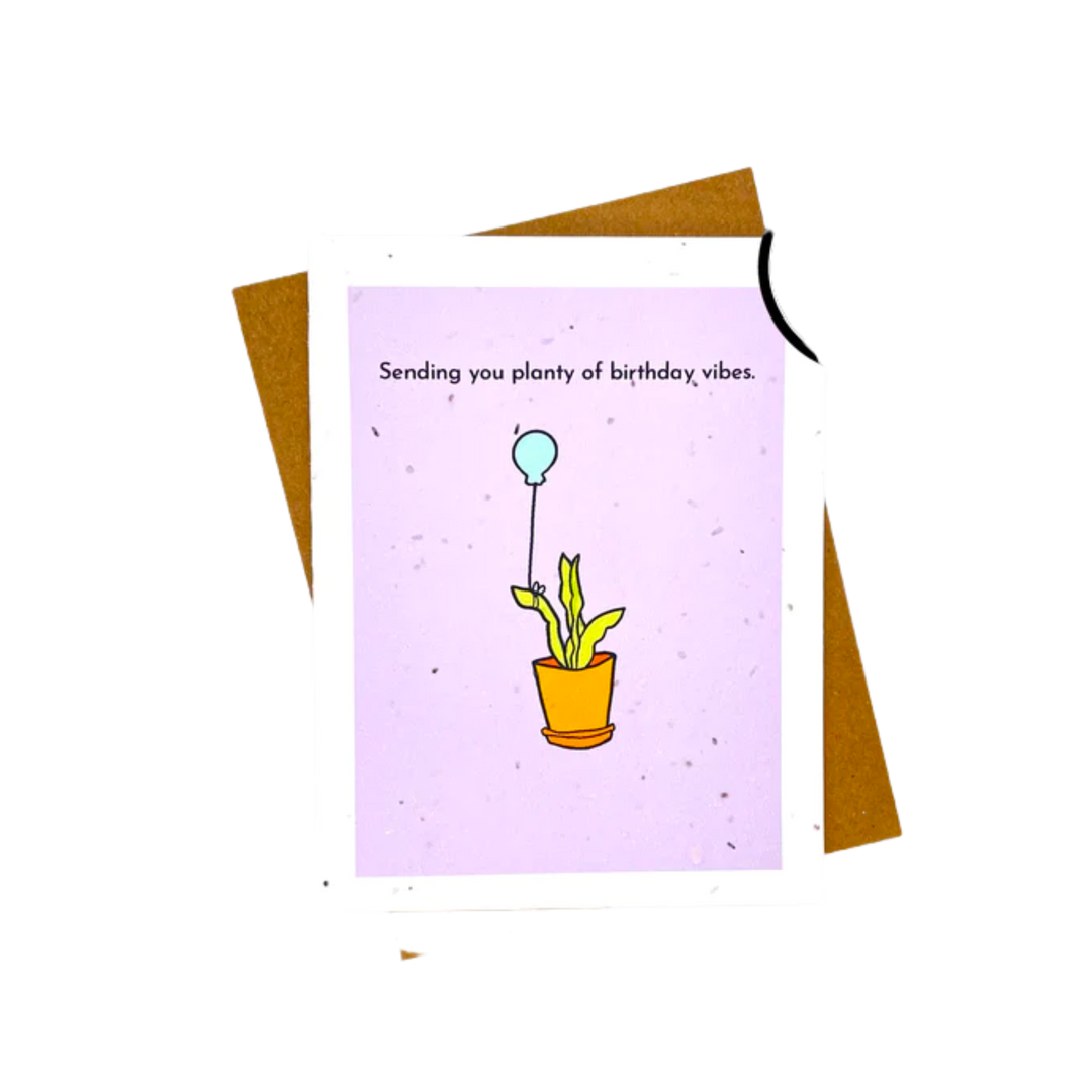 Planty of Birthday Vibes Plantable Card