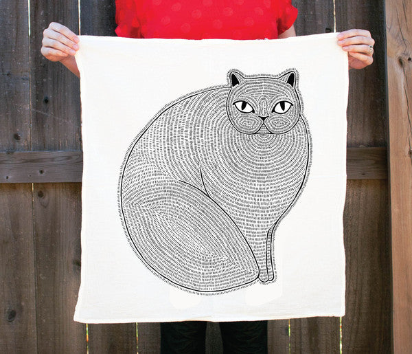 Persian Cat Tea Towel