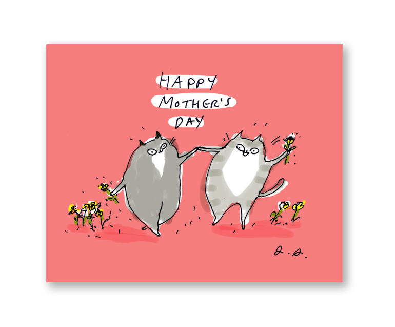 Happy Mothers Day Cats Card