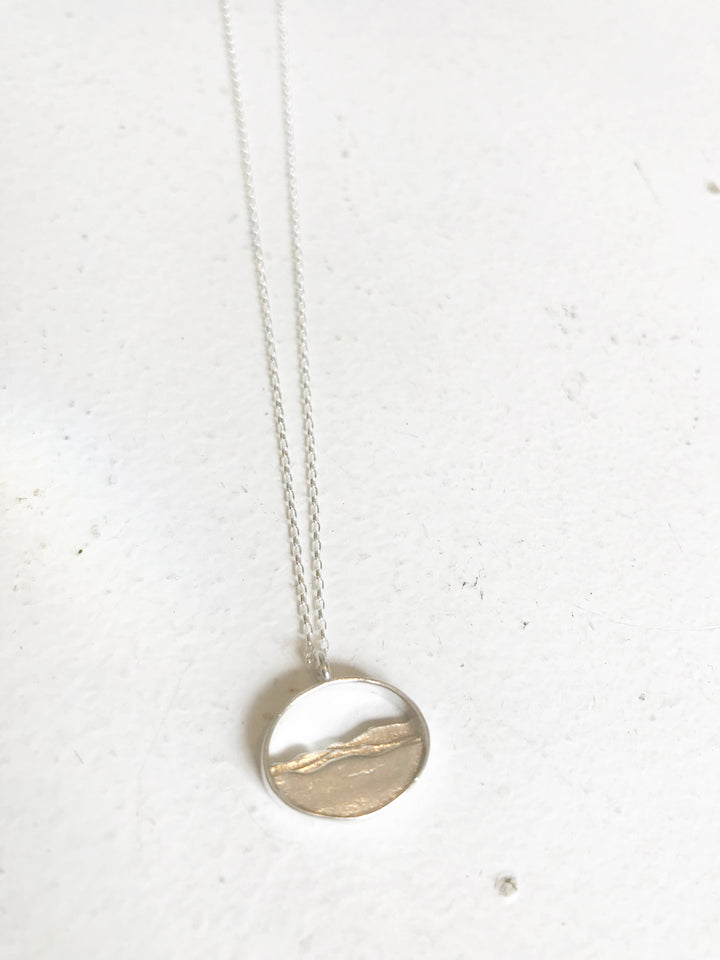 Adirondack Silhouette Necklace - Silver - Small