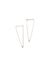 Triangle Hoops - Silver