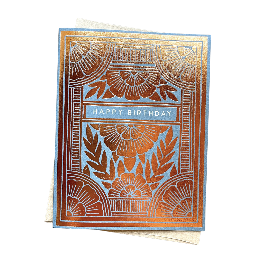 Happy Birthday Foil Stamped Card