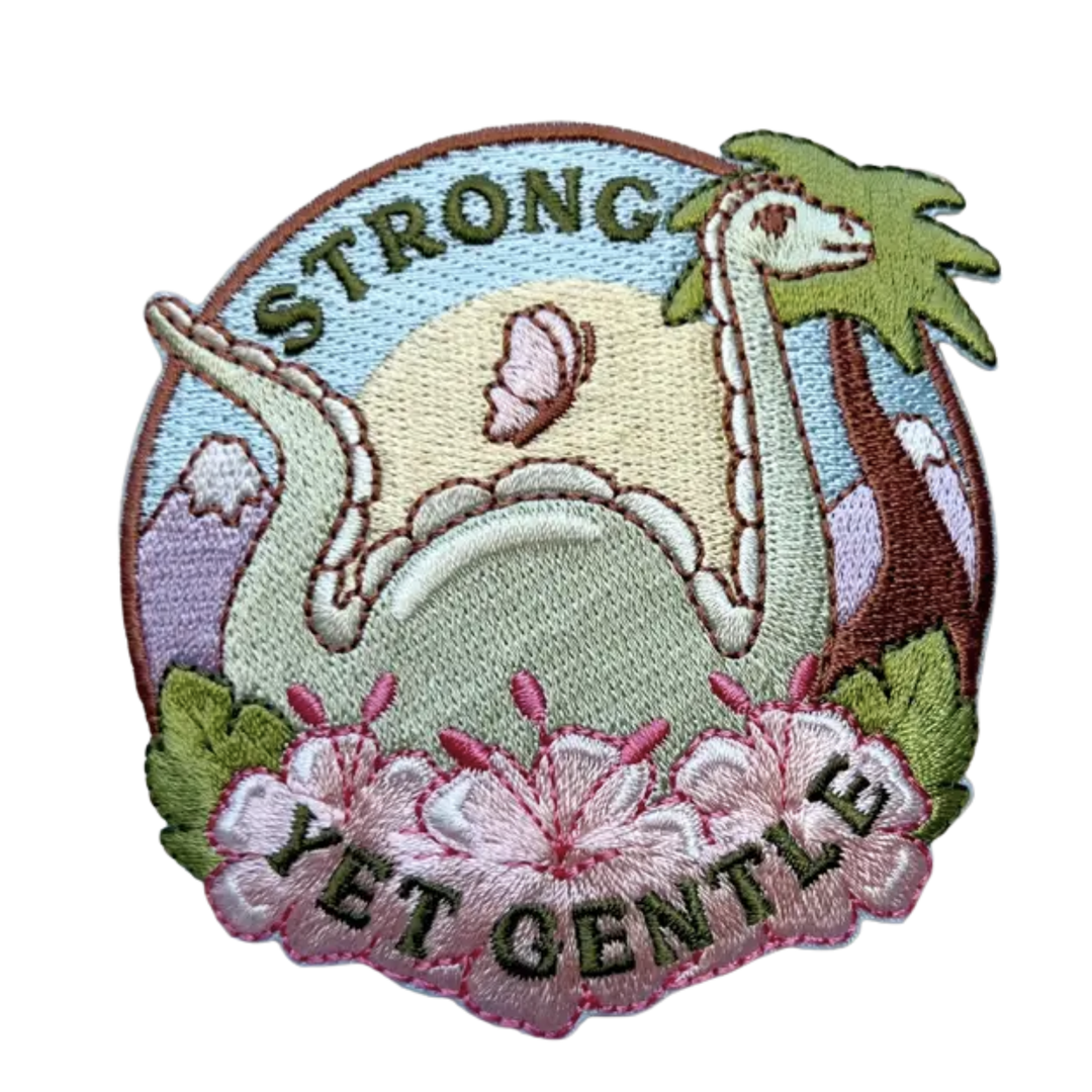 Strong Yet Gentle Dinosaur Patch