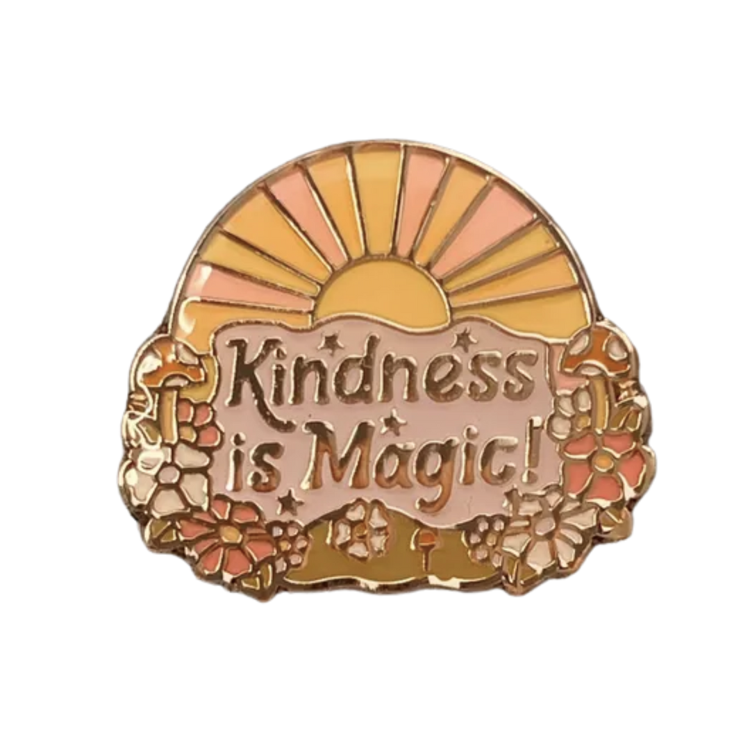 Kindness is Magic Sun Enamel Pin