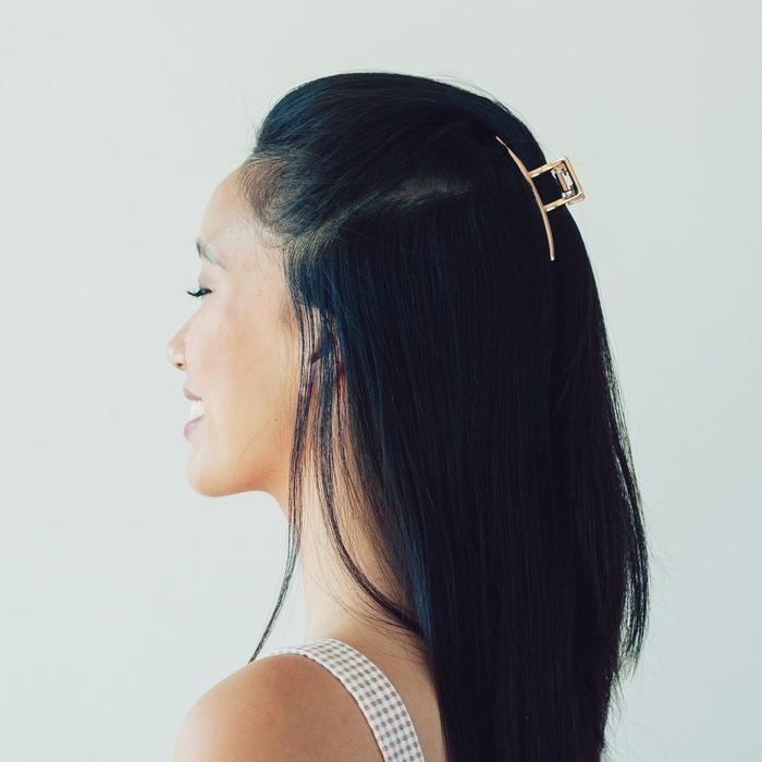Rose Gold Bar Claw Clip