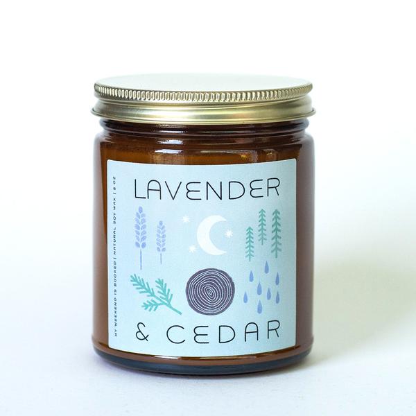 Lavender and Cedar Soy Candle