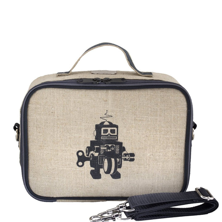 Grey Robot Lunch Box