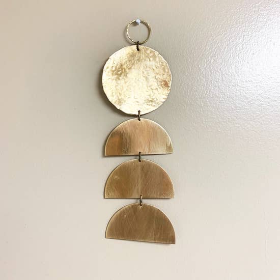 Mini Brass Geometric Wall Hanging