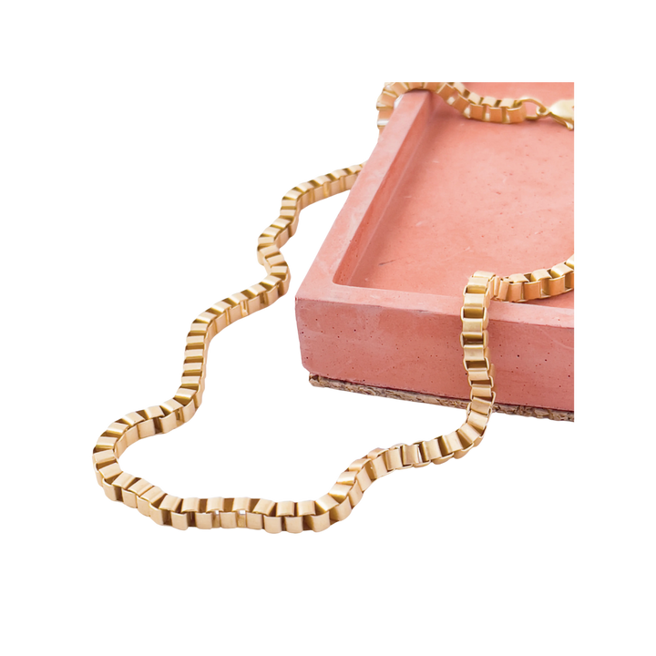 Matte Gold Chain Necklace