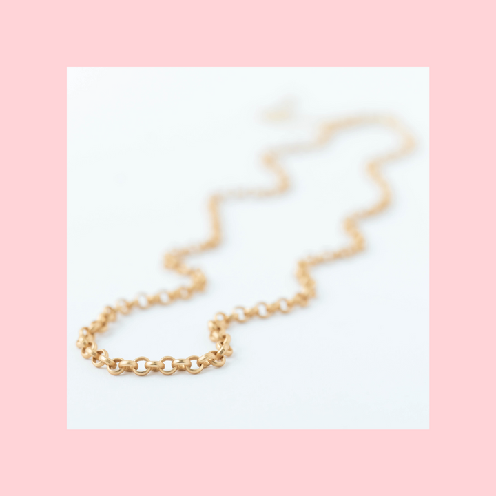 Matte Gold Chain Necklace