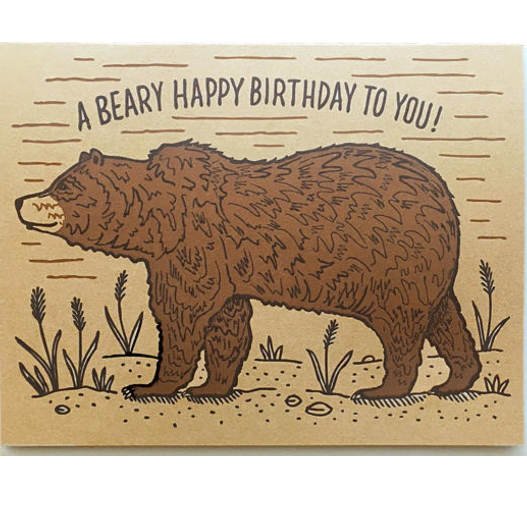 A Beary Happy Birthday To You Greeting Card