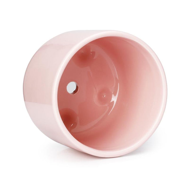 Pink Glazed Ceramic Plant Pot