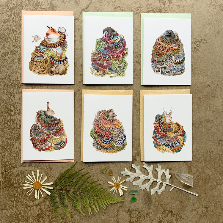 The Quilted Forest Greeting Card Set