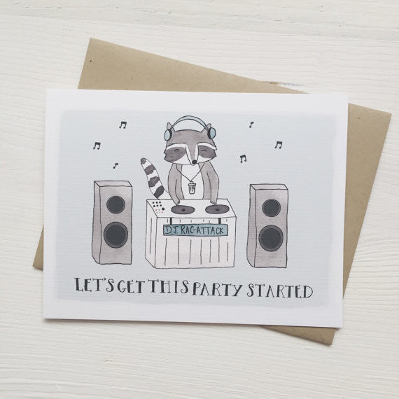 DJ Rac-Attack Birthday Greeting Card