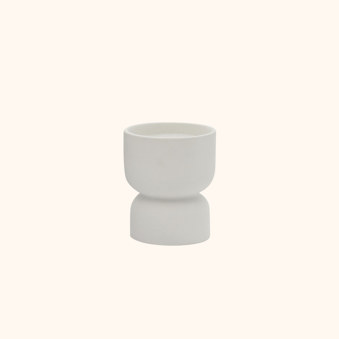 Form 6 oz. Ceramic Hourglass Candle