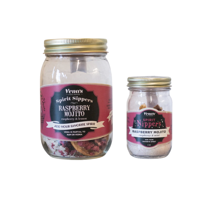 Raspberry Mojito Spirit Infusion Jar