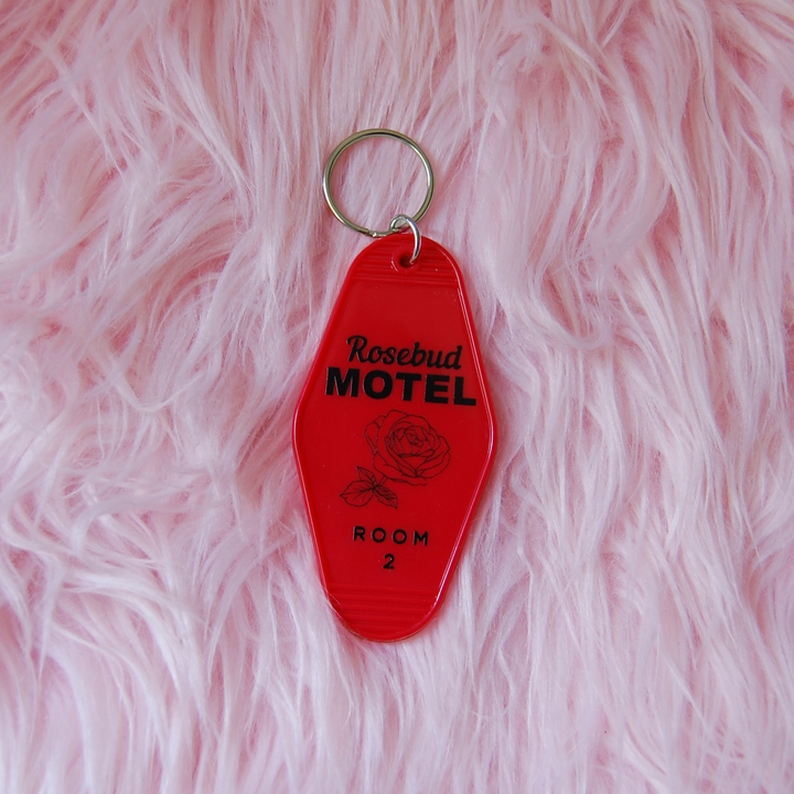 Rosebud Motel Keychain