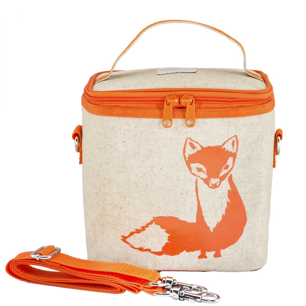 Orange Fox Small Cooler Bag
