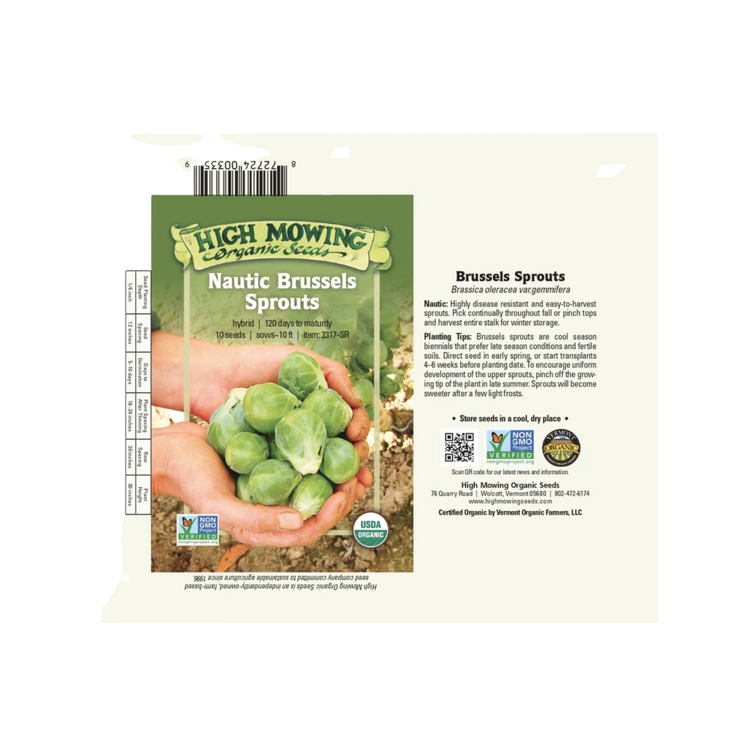 Nautic F1 Brussels Sprouts: 10 Seeds