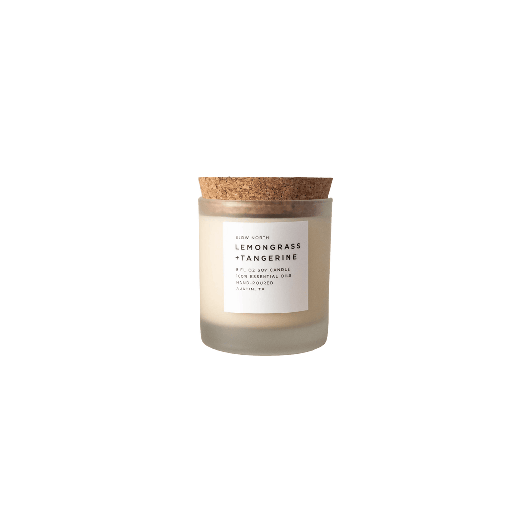 Lemongrass & Tangerine Frosted Candle