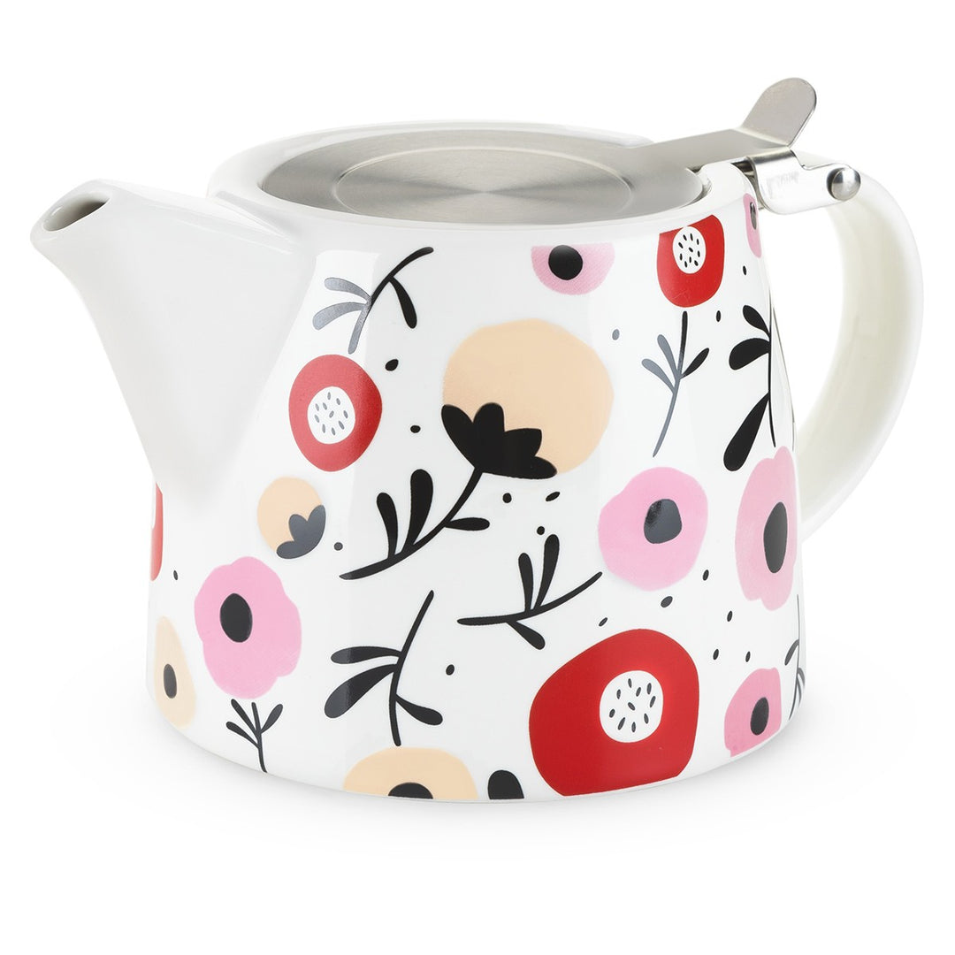 Posy Pattern Ceramic Teapot & Infuser