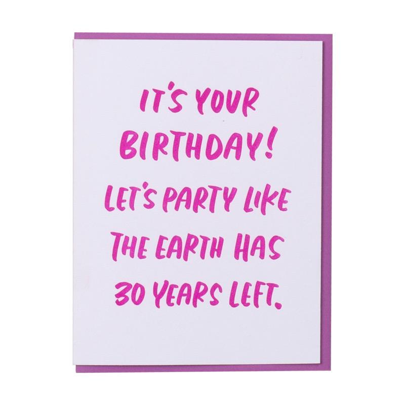 Thirty Years Card