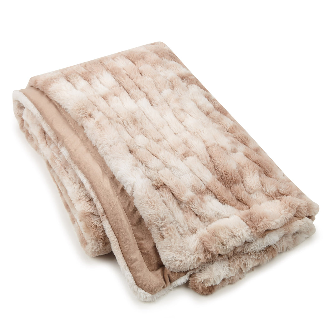 Cream Tie Dye Sculpted Throw Blanket