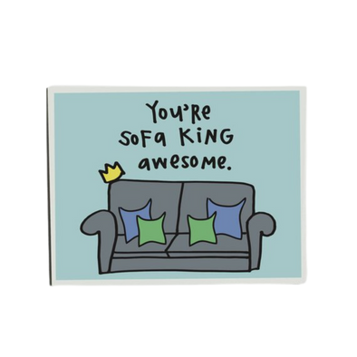 Sofa King Awesome Greeting Card