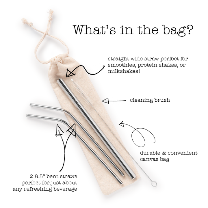 Stainless Steel Straw Set