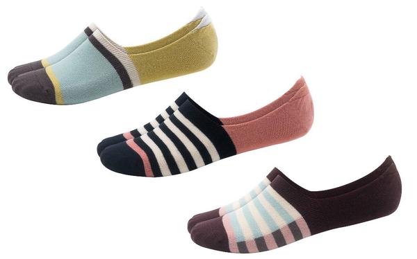 Basics Stripe Variety Pack No-Show Socks
